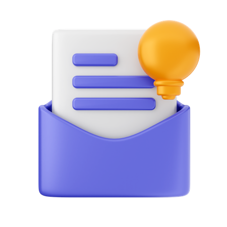 Mail Lamp  3D Icon