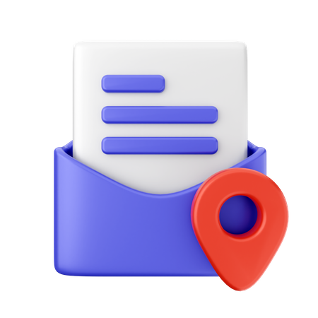 Mail Location  3D Icon