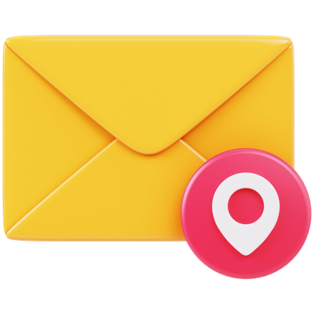 Mail Location  3D Icon