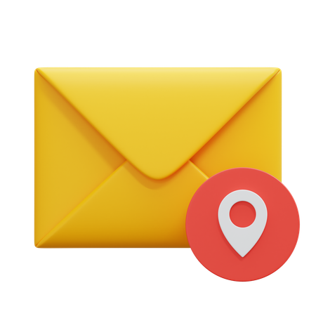 Mail Location  3D Icon