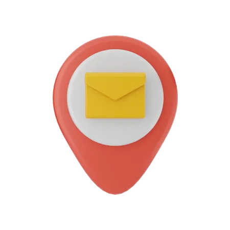 Mail Location  3D Illustration