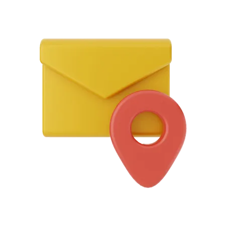 Mail Location  3D Illustration