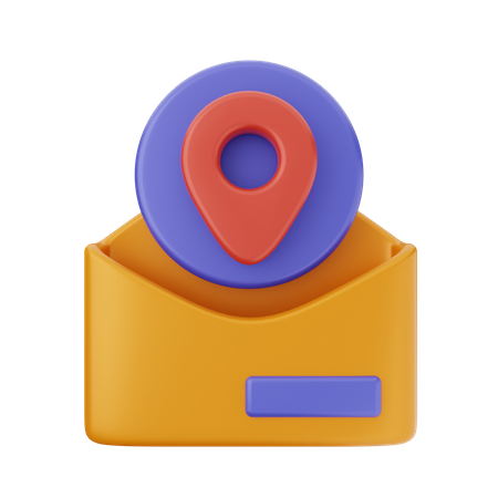 Mail Location  3D Icon