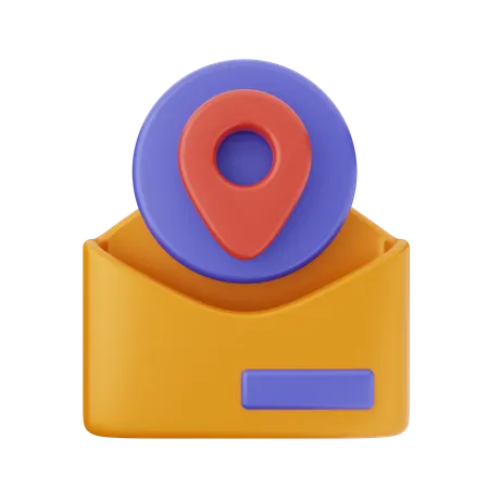 Mail Location  3D Icon