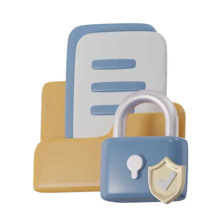 Mail Lock  3D Icon