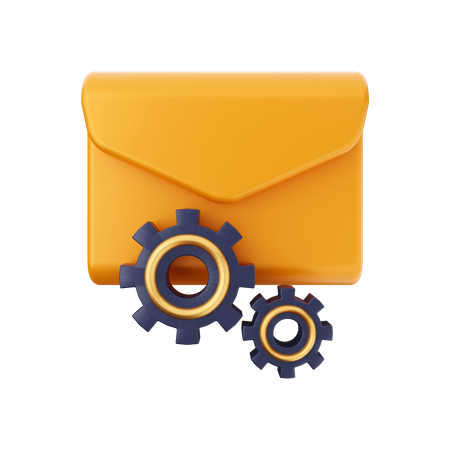 Mail Management  3D Illustration