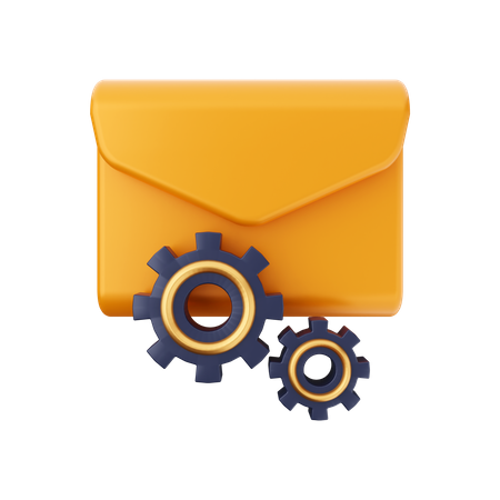 Mail Management 3D Illustration