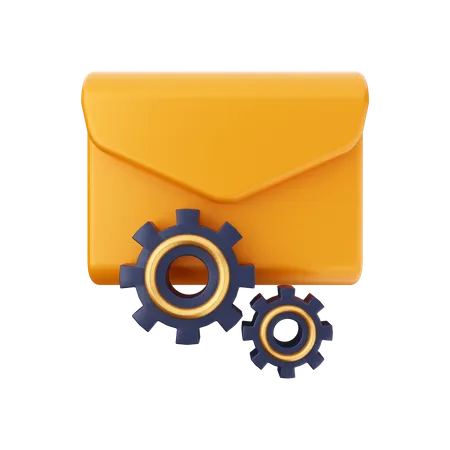Mail Management  3D Illustration