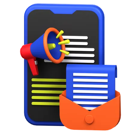 Mail Marketing  3D Icon