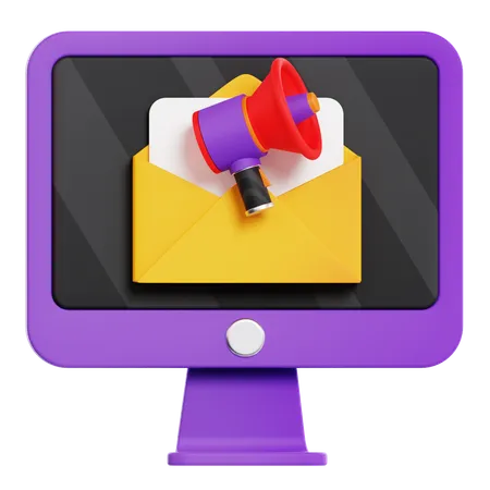 Mail Marketing 3 D Illustratorion 3D Icon