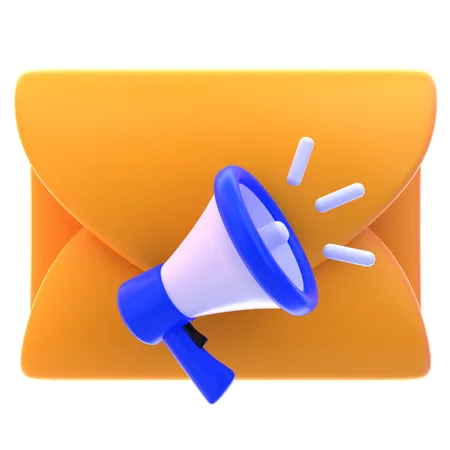 메일 마케팅  3D Icon