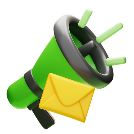 메일 마케팅  3D Icon
