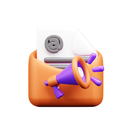 Mail Marketing  3D Icon