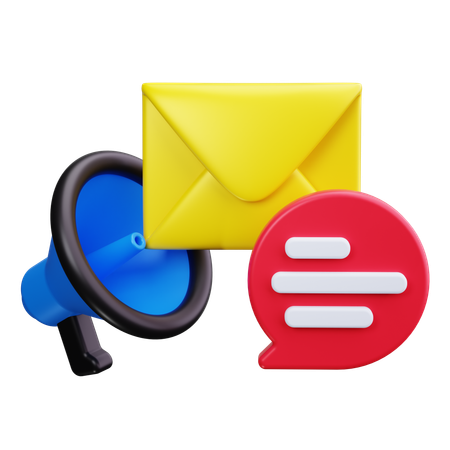 Mail Marketing  3D Icon