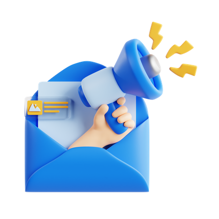 Mail Marketing  3D Icon