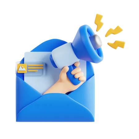 Mail Marketing  3D Icon