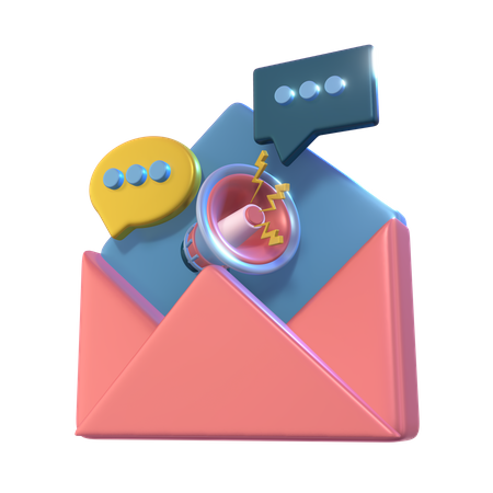 Mail Marketing  3D Icon