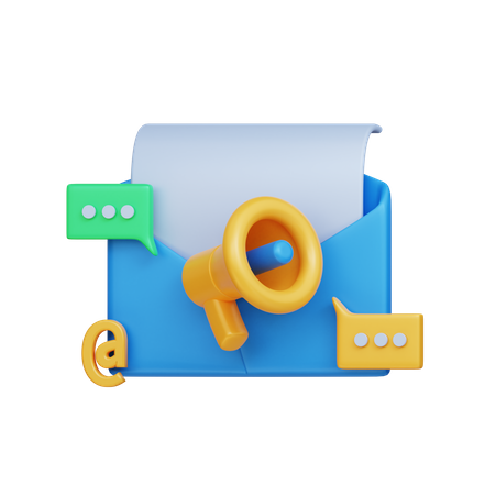 Mail Marketing  3D Icon