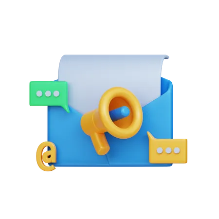 Mail Marketing  3D Icon