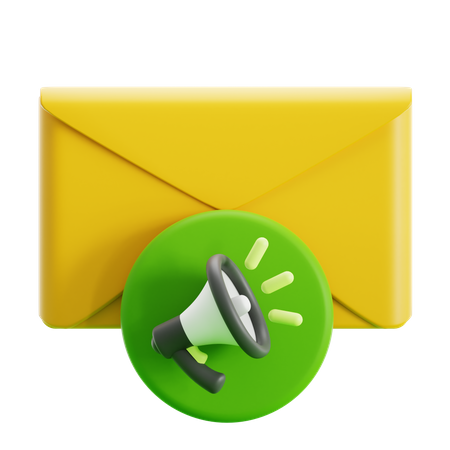 Mail Marketing  3D Icon