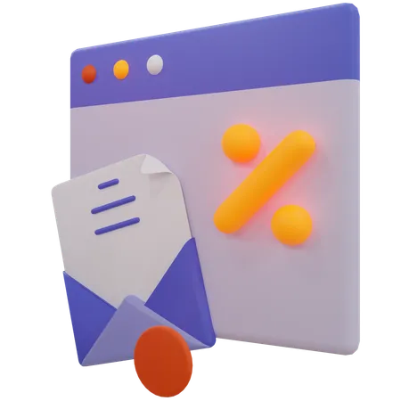 Mail Marketing  3D Icon