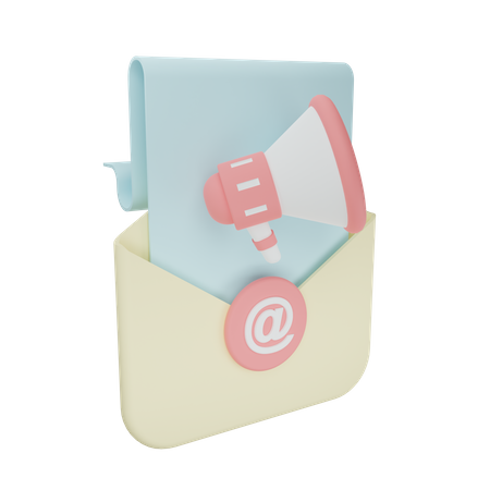 Mail Marketing  3D Icon