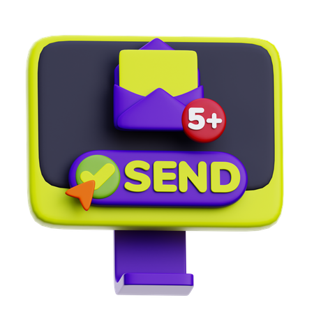 Mail Marketing  3D Icon