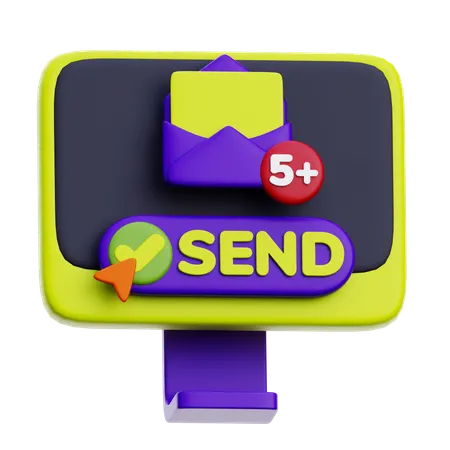 Mail Marketing  3D Icon