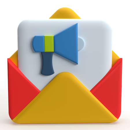 Mail Marketing  3D Icon