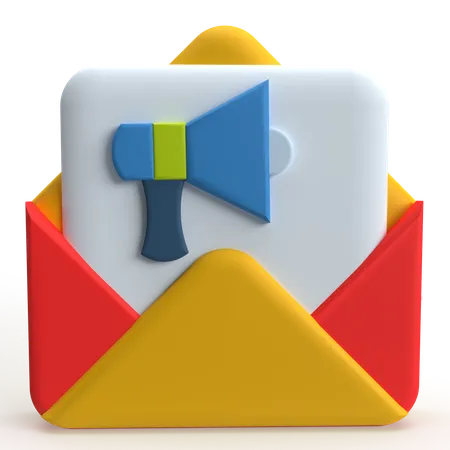 Mail Marketing  3D Icon