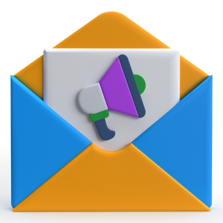 Mail Marketing  3D Icon