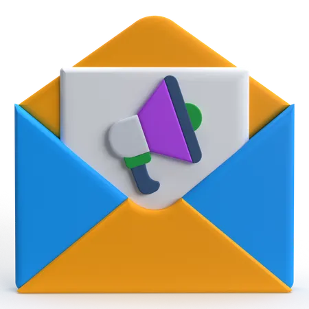 Mail Marketing  3D Icon