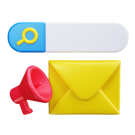 Mail Marketing  3D Icon