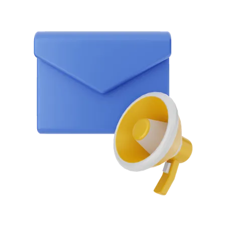 Mail Marketing  3D Illustration