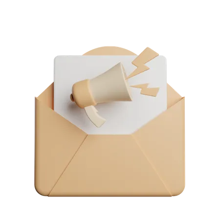 Mail marketing 3D Illustration