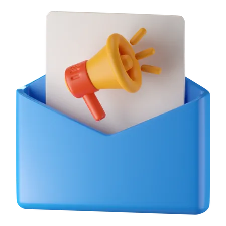 Mail Marketing 3D Icon