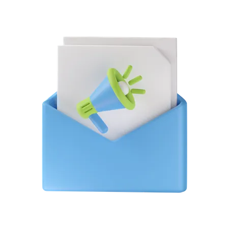 Mail Marketing  3D Icon