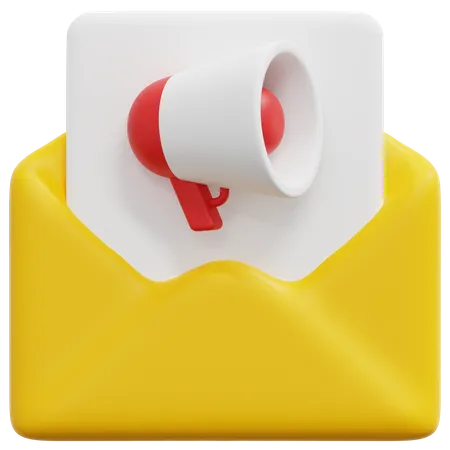Marketing par courrier  3D Icon