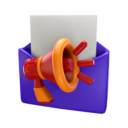Mail marketing  3D Icon
