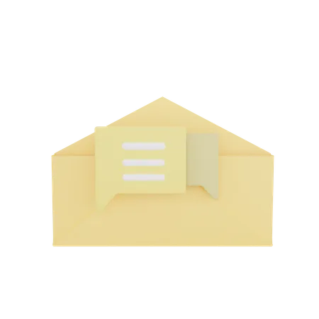 Mail Massage  3D Icon