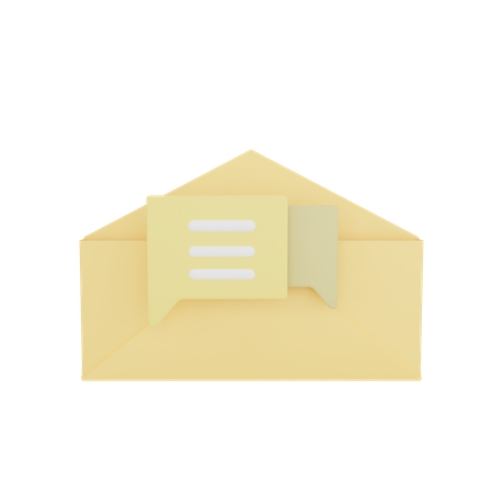 Mail Massage  3D Icon