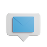 3d mail message illustration