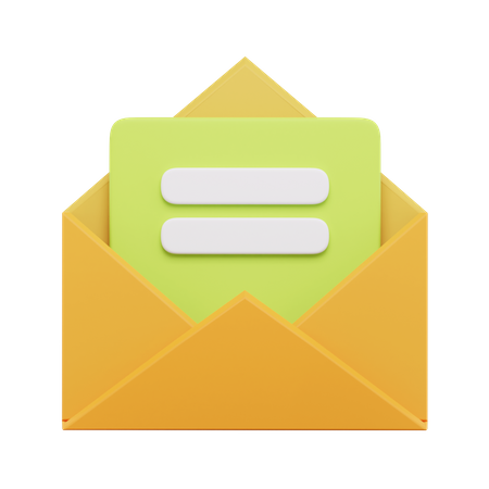 Mail Message  3D Icon