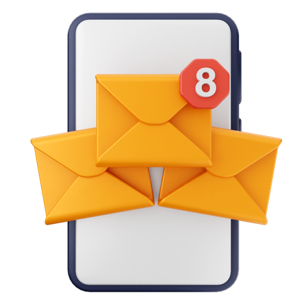 Mail Messages  3D Icon