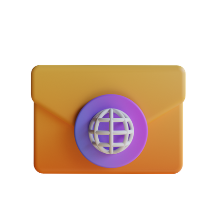 Monde du courrier  3D Icon