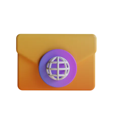 Monde du courrier  3D Icon