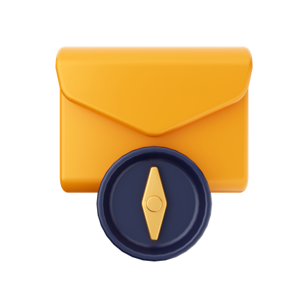 Mail Navigation  3D Illustration