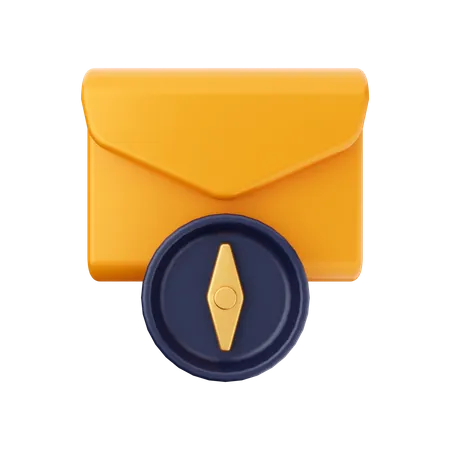 Mail Navigation  3D Illustration