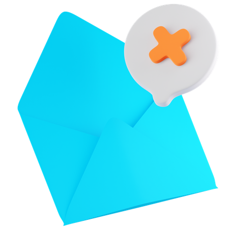 Nicht gesendete E-Mail  3D Icon