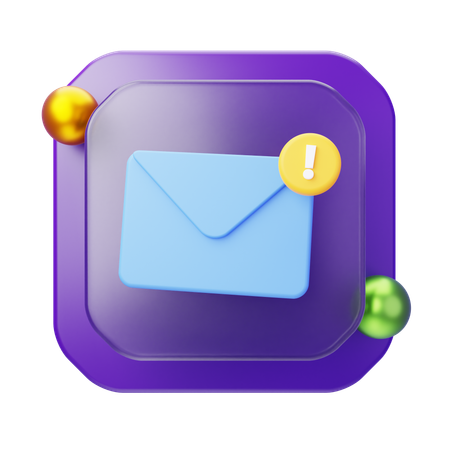 Mail Notification  3D Icon